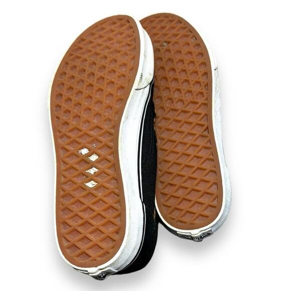 Vans Old Skool Low Top Sneakers Black Leopard Print Suede Teens Size 3 Lace Up - Picture 6 of 6